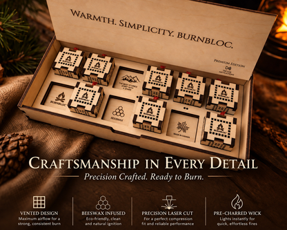 BurnBloc Premium 12-Pack Wood Box