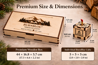 BurnBloc Premium 12-Pack Wood Box