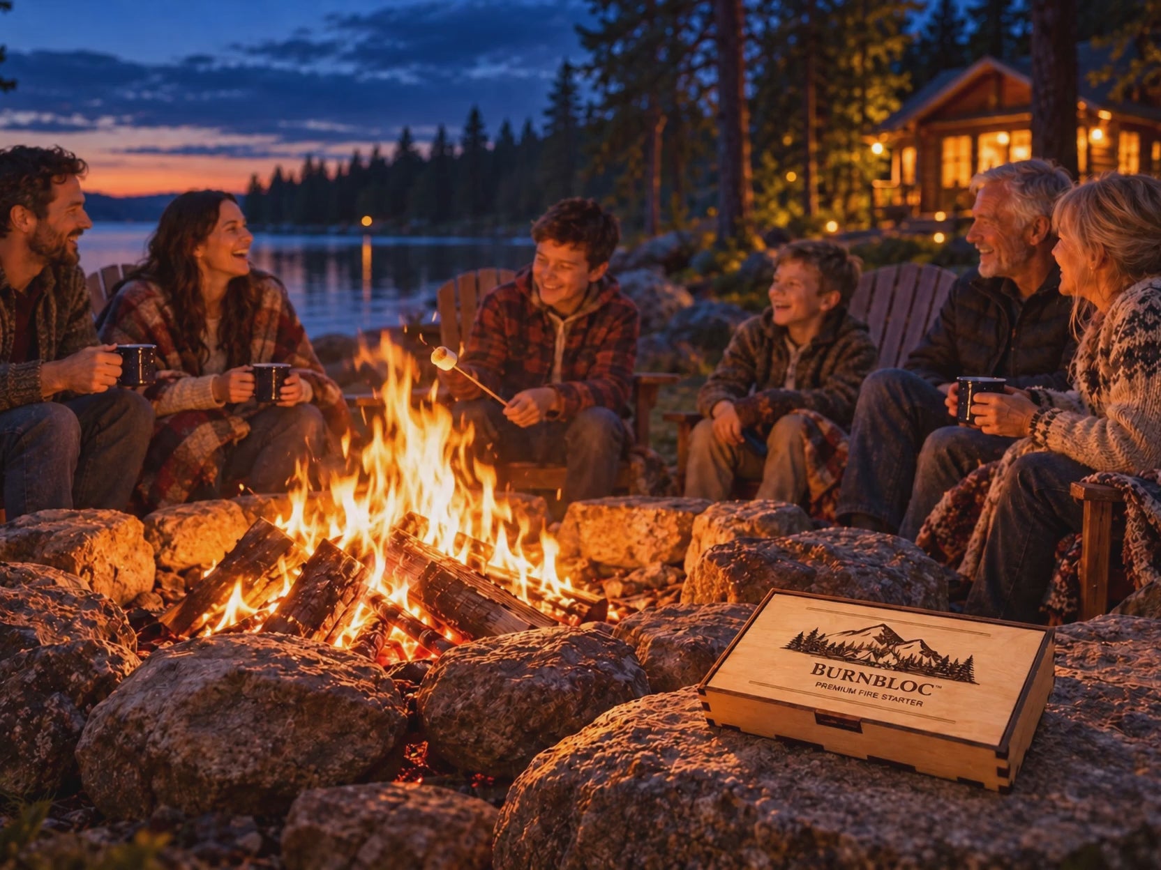 BurnBloc engineered fire starter product video